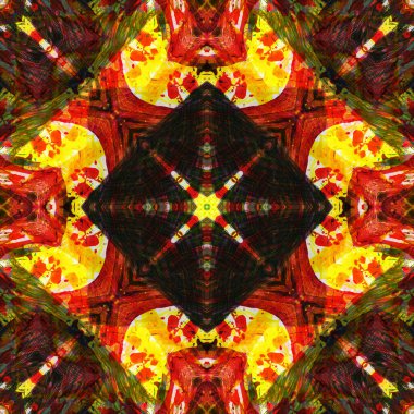 Kusursuz renksiz dekoratif sanat deseni.