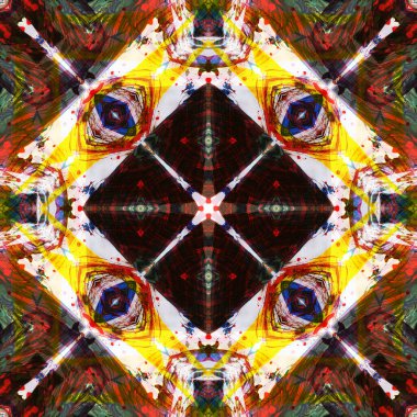 Kusursuz renksiz dekoratif sanat deseni.