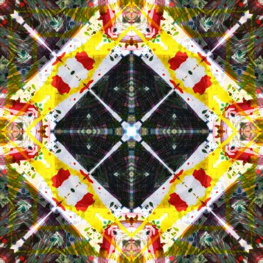 Kusursuz renksiz dekoratif sanat deseni.