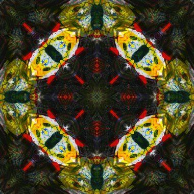 Kusursuz renksiz dekoratif sanat deseni.