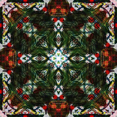 Kusursuz renksiz dekoratif sanat deseni.