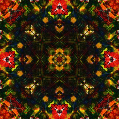 Kusursuz renksiz dekoratif sanat deseni.