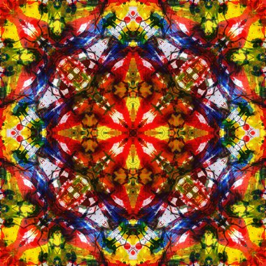 Kusursuz renksiz dekoratif sanat deseni.