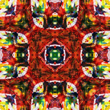 Kusursuz renksiz dekoratif sanat deseni.