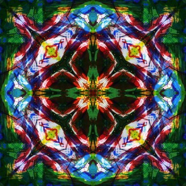 Kusursuz renksiz dekoratif sanat deseni.