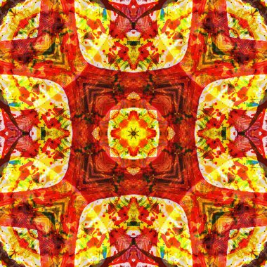 Kusursuz renksiz dekoratif sanat deseni.