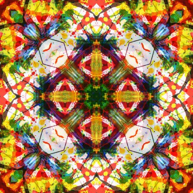 Kusursuz renksiz dekoratif sanat deseni.