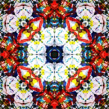 Kusursuz renksiz dekoratif sanat deseni.