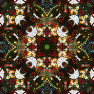 Kusursuz renksiz dekoratif sanat deseni.