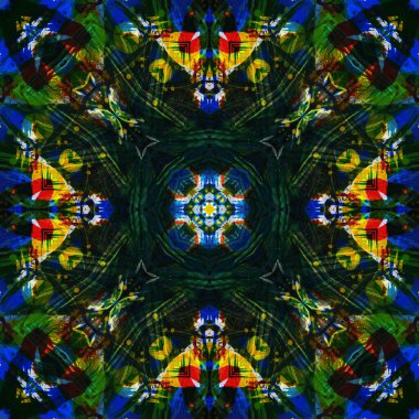 Kusursuz renksiz dekoratif sanat deseni.