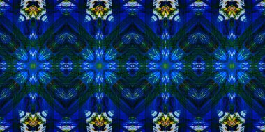 Akrilik ile boyanmış kusursuz etnik desen.