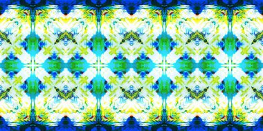 Akrilik ile boyanmış kusursuz etnik desen.