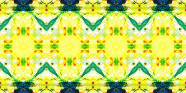 Akrilik ile boyanmış kusursuz etnik desen.