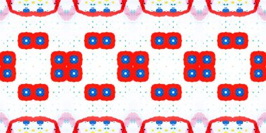 Kusursuz çizim kalıpları kaleydoskop. Akrilik boya çizilmiş.