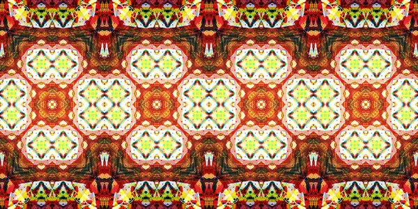 Stock image Seamless art drawing patterns kaleidoscope. Acrylic paint is drawn