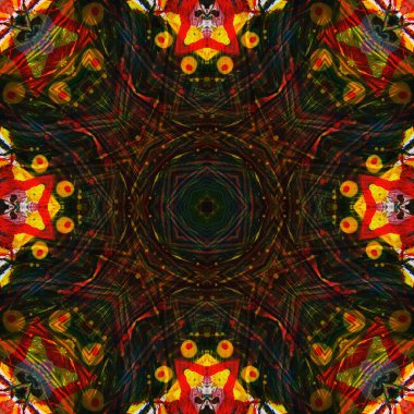 Kusursuz renksiz dekoratif sanat deseni.