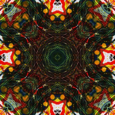 Kusursuz renksiz dekoratif sanat deseni.