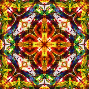 Kusursuz renksiz dekoratif sanat deseni.