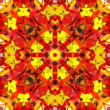 Kusursuz renksiz dekoratif sanat deseni.