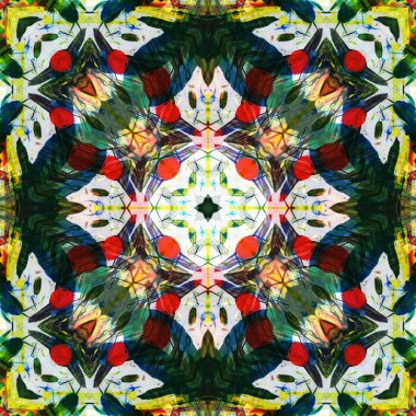 Kusursuz renksiz dekoratif sanat deseni.