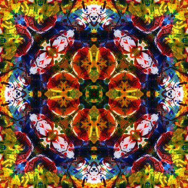 Kusursuz renksiz dekoratif sanat deseni.