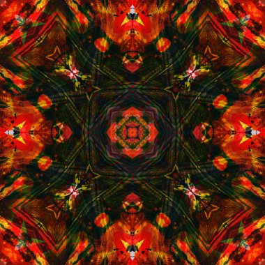 Kusursuz renksiz dekoratif sanat deseni.