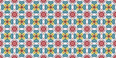 Kusursuz soyut simetrik halı deseni dokusu