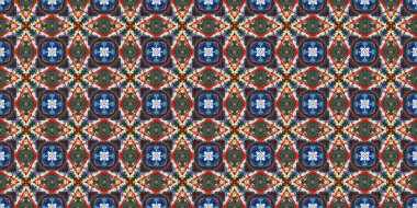 Kusursuz soyut simetrik halı deseni dokusu