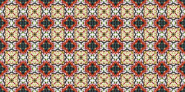 Kusursuz soyut simetrik halı deseni dokusu