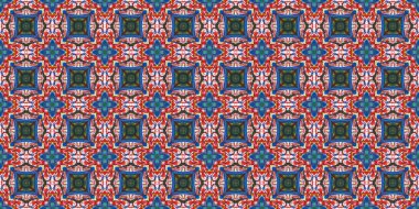 Kusursuz soyut simetrik halı deseni dokusu