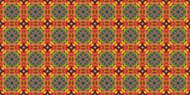 Kusursuz soyut simetrik halı deseni dokusu