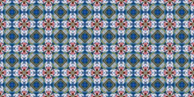 Kusursuz soyut simetrik halı deseni dokusu