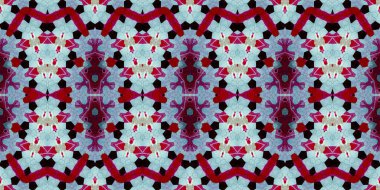 Kusursuz simetrik desen. Doku sürekli örülmüş