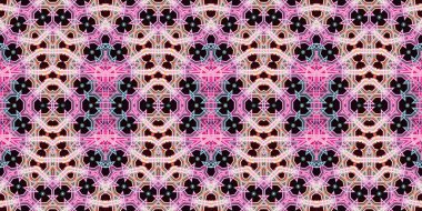 Kusursuz simetrik desen. Doku sürekli örülmüş