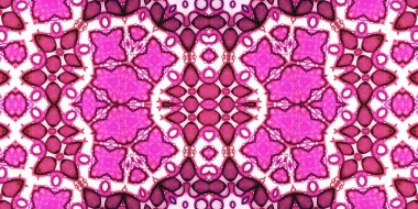 Kusursuz simetrik sanat modeli. Kaleydoskop dokusu