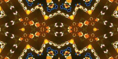 Kusursuz simetrik sanat modeli. Kaleydoskop dokusu