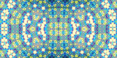 Kusursuz simetrik sanat modeli. Kaleydoskop dokusu