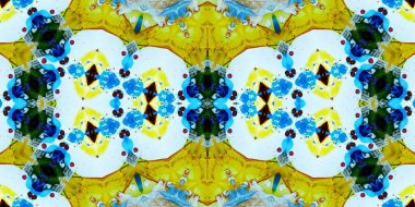 Kusursuz simetrik sanat modeli. Kaleydoskop dokusu