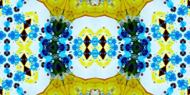 Kusursuz simetrik sanat modeli. Kaleydoskop dokusu