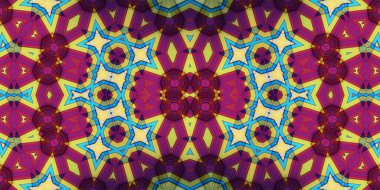 Kusursuz simetrik sanat modeli. Kaleydoskop dokusu