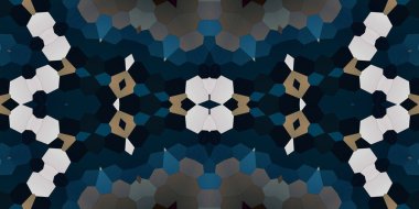 Kusursuz simetrik sanat modeli. Kaleydoskop dokusu