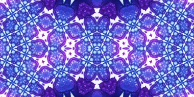 Kusursuz simetrik sanat modeli. Kaleydoskop dokusu