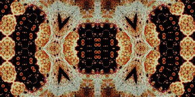 Kusursuz simetrik sanat modeli. Kaleydoskop dokusu