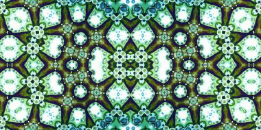Kusursuz simetrik sanat modeli. Kaleydoskop dokusu