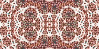 Kusursuz simetrik sanat modeli. Kaleydoskop dokusu