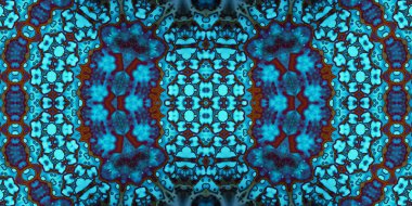 Kusursuz simetrik sanat modeli. Kaleydoskop dokusu