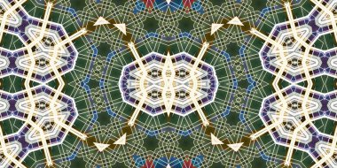 Kusursuz simetrik sanat modeli. Kaleydoskop dokusu