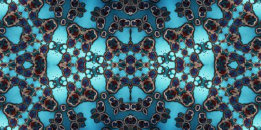 Kusursuz simetrik sanat modeli. Kaleydoskop dokusu