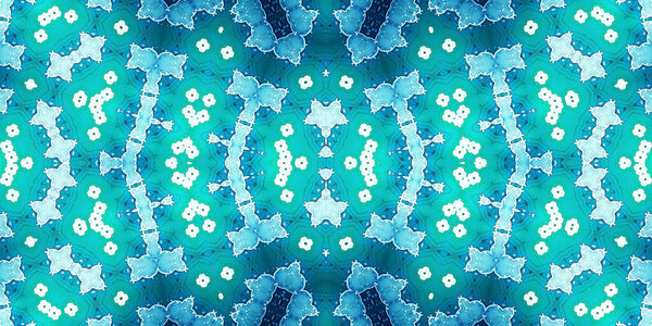 seamless symmetrical art pattern. Kaleidoscope texture