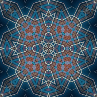 Kare, pürüzsüz desen. Doku simetrik olarak örülmüş.